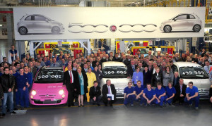 Fiat 500 osiąga 500 tysięcy wyprodukowanych sztuk.